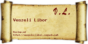 Veszeli Libor névjegykártya